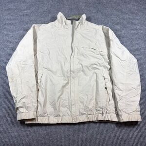 Columbia Jacket Men's L XCO Full Zip Windbreaker Beige Hiking Outdoor